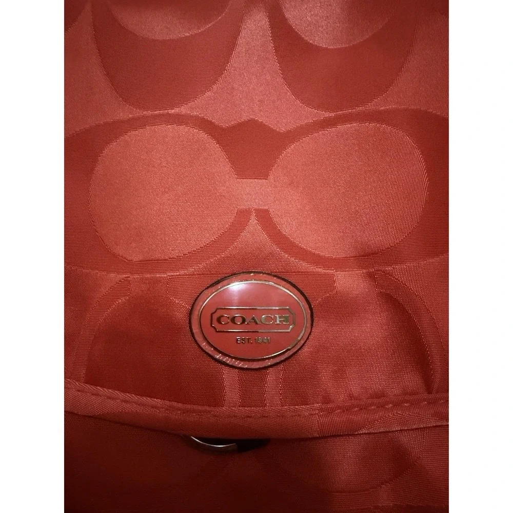 Coach Signature Getaway Cosmetic Bag Hanging Travel Organizer Makeup Toiletry